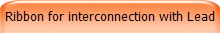 Ribbon for interconnection with Lead