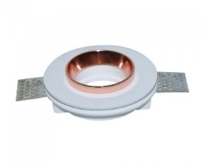 ROTONDO GESSO/METALLO ROSA DORATO