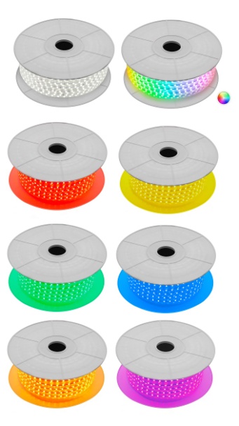 STRISCE 220 VOLT 60LED/m SU MISURA DA 1M A 50 M- TAGLIO 100 cm